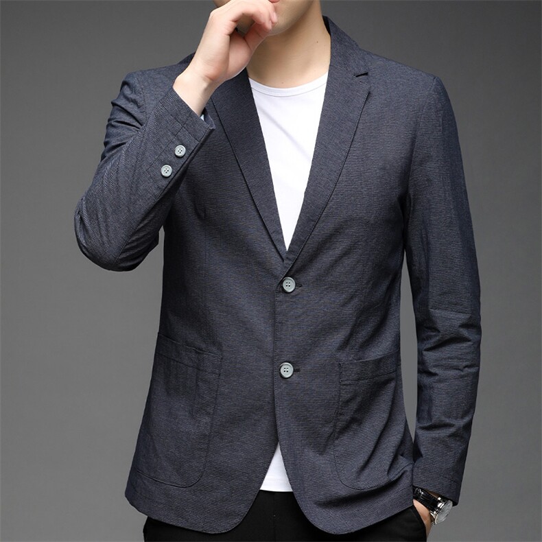 春秋款男士休闲单西西服外套商务西装外套,男装西服套装,钱塘207-1
