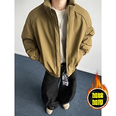 现货美式高街休闲棉衣夹克三防立领纯色户外工装加厚棉服外套，男装夹克，电商A486