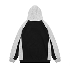 光板得物\唯品二开撞色拼接插肩袖连帽卫衣A88P45，男装卫衣，电商A247B