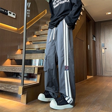 美式高街RIZZ复古潮牌条杠工装裤多袋裤子P60控88，男装工装外套，星座914-1