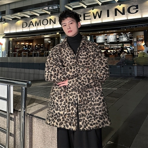 春装豹纹潮男时尚单品衬衫夹克男 A071-1008-P75图片