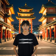 2026新款夏季纯棉短袖T恤圆领宽松情侣T，男装T恤，星座1209-1