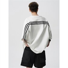 复古撞色拼接短袖美式T恤大码短袖休闲上衣XZ1016-1T350P38K69，男装T恤，星座1016-1（原电商B408-1）