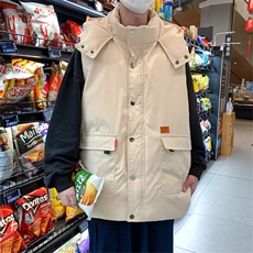 电商DSA028-MJ103100聚酯P75冬季新款加厚宽松马甲男士外套，男装背心/马甲，电商A028
