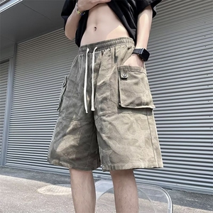 迷彩工装短裤男款夏季潮牌运动五六分裤2023休闲裤子671 P38图片