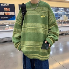 美式圆领毛衣男慵懒风休闲针织衫M53P43，男装针织衫/毛衣，星座1116-2