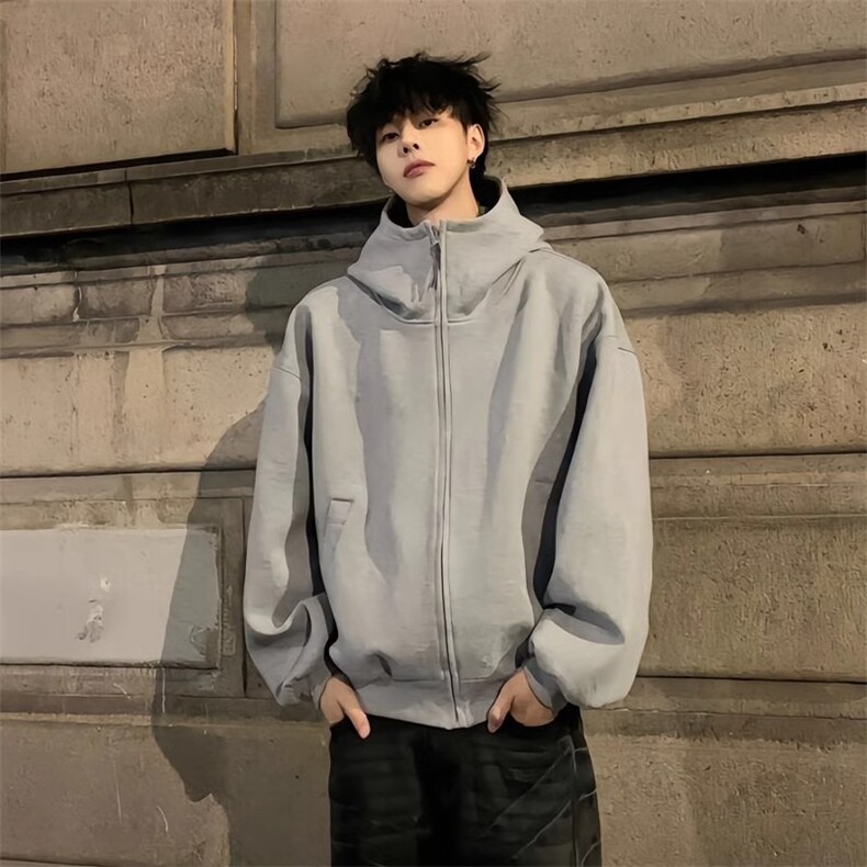 【网图现货】美式重磅连帽加绒加厚卫衣男W49/P65,男装卫衣,星座205-3