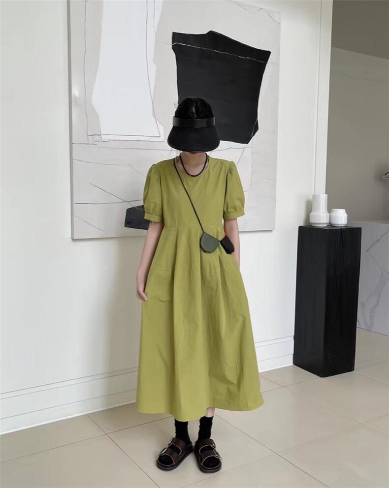 茧型韩版连衣裙，女装连衣裙，欧妮卡蒂蔓