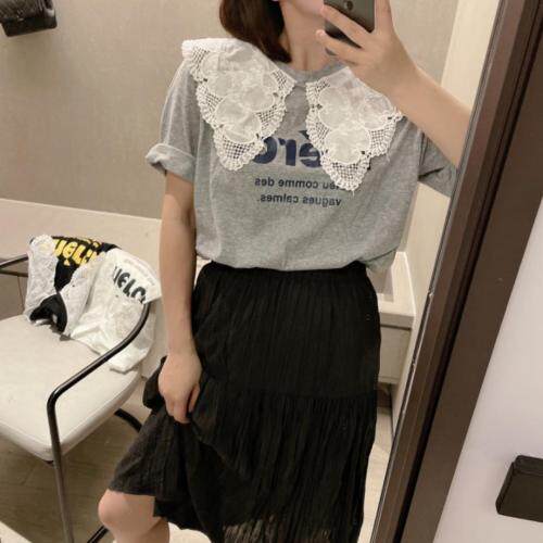 【】娃娃领韩版字母T恤，女装T恤，Ti Ti