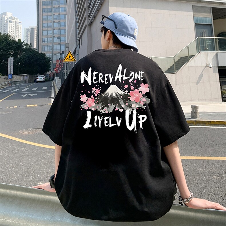 量大优供视频220克美式短袖t恤T2950得物直播有280克品质,男装T恤,电商A486
