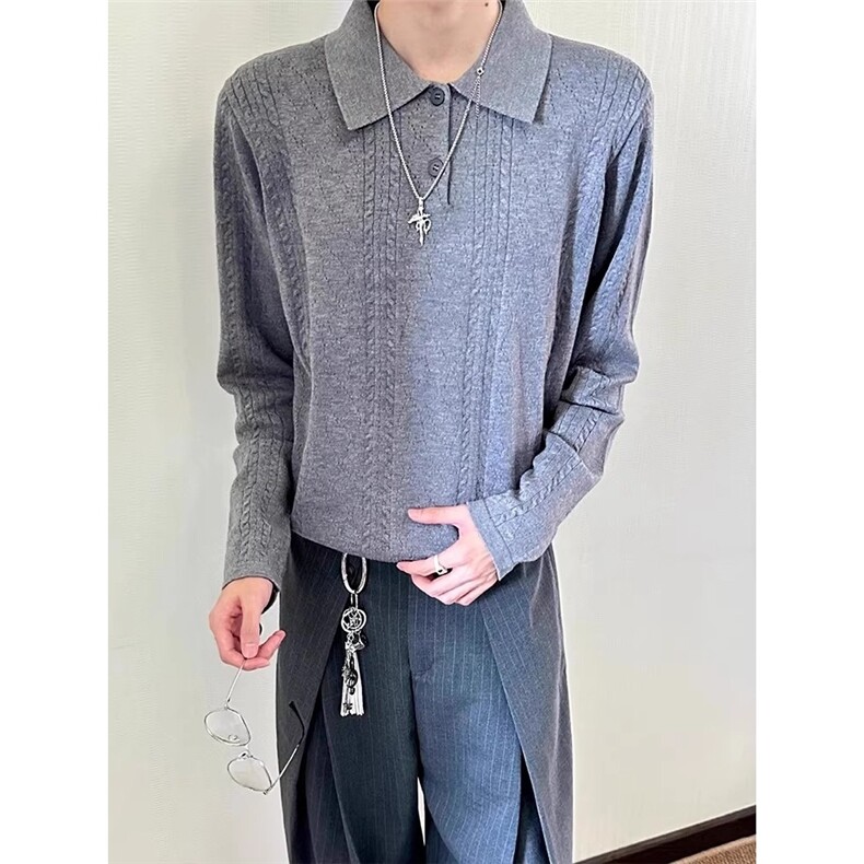 针织开衫卫衣男新款高级感痞帅针织毛衣外套513AKS2610特P55,男装针织衫/毛衣,星座513A