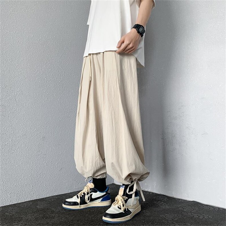 村色灯笼裤男春秋宽松嘻哈B225-K750-P45-X58,男装休闲裤,电商B225