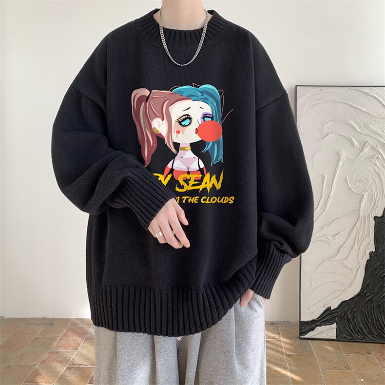 半高领毛衣男士大码针织衫男毛线衣男M18298-P45加绒款-P65,男装针织衫/毛衣,电商A040