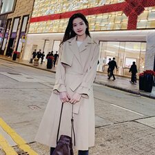 柒柒家风衣外套春季新款F33，女装风衣，柒柒家