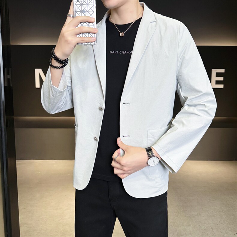 春季新款商务风西装外套男休闲西服男士西服JK02628-P83,男装西服套装,星座308B-2