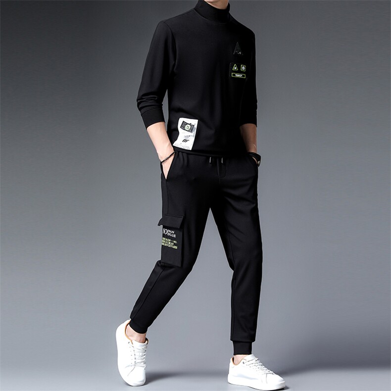 CA9855钱塘2020-2秋冬季新款时尚休闲帅气中青年男士套装P160,男装休闲套装,钱塘207-2