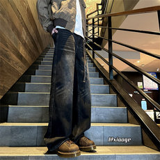 XZ616春季重磅加水洗渐变设计感百搭休闲牛仔裤TY1179P65控78，男装牛仔裤，星座512A（原616）