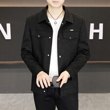 春季夹克男高品质翻领外套型男商务休闲百搭青年外套男S2605-P88，男装夹克，星座310B-3