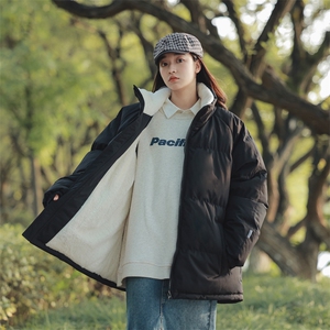 抖音直播连帽棉衣假两件加厚棉袄情侣款百搭面包服MY111-P65图片