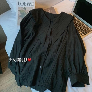 【秋款新品】个性设计少女领小衫图片