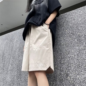 美式速干短裤夏季户外运动痞帅设宽松五分裤子1001-1-BK38-P35图片