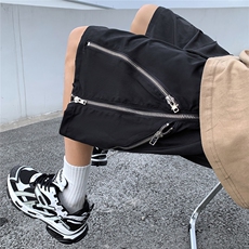 美式多拉链短裤男大码M-5XL男士中裤男潮流五分裤男DK8795P45控69，男装牛仔裤，星座227-7