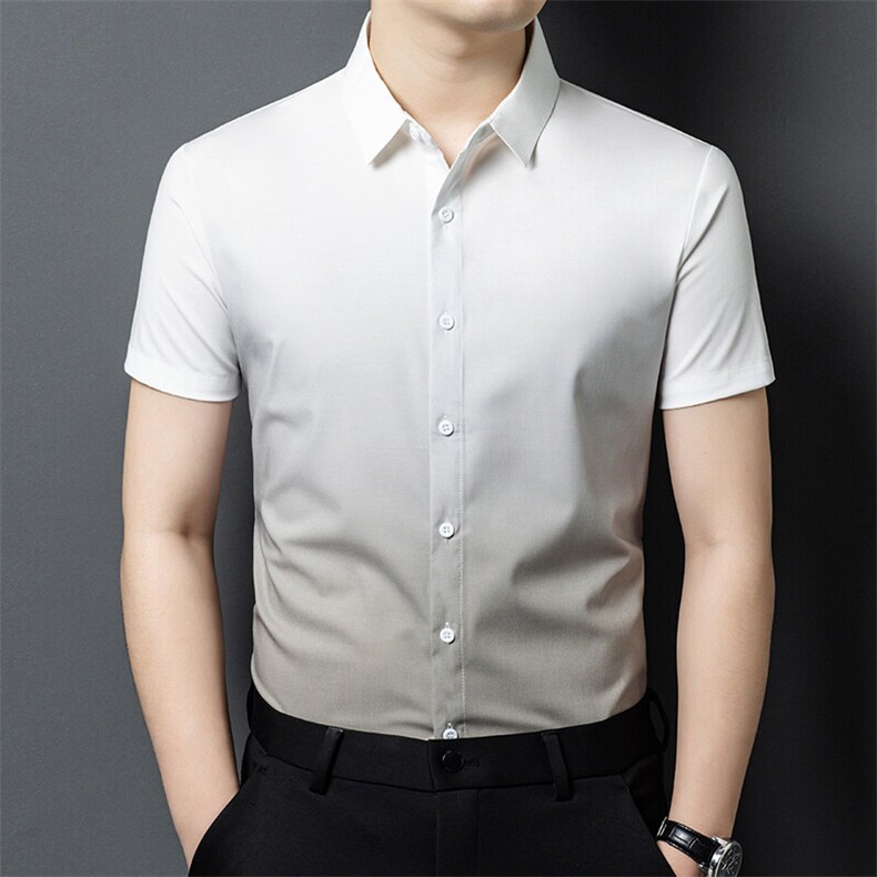 YL6184春夏男士新款短袖衬衫青年修身翻领衬衣休闲打底衫,男装T恤,电商B360