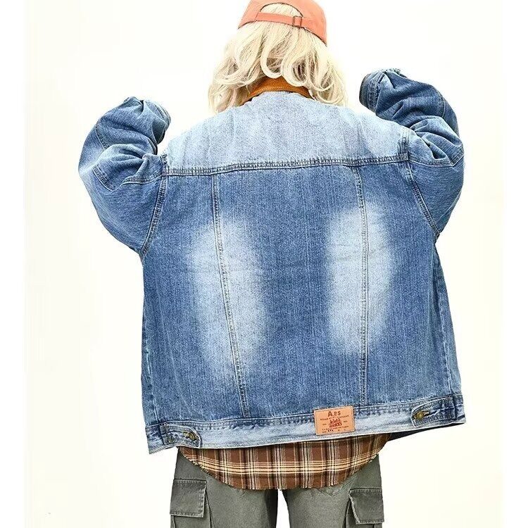 2605-P70中式风牛仔外套男女春秋2025新款小个子重工提花,男装工装外套,电商B323A
