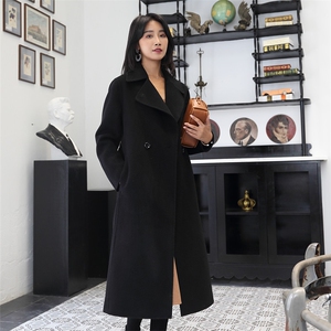 2025年秋季V领新款百搭女士大衣图片
