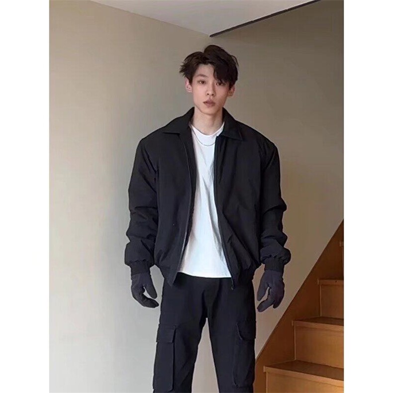 W9066-P70网图现货美式休闲夹克三防宽松户外工装棉服百搭外套,男装棉衣,星座1608-2