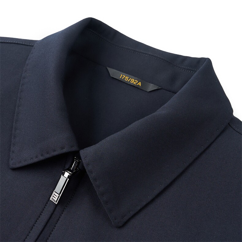 HM8116秋冬新款男士夹克翻领商务休闲领导服男装纯色外套,男装夹克,电商B360A（原721A）