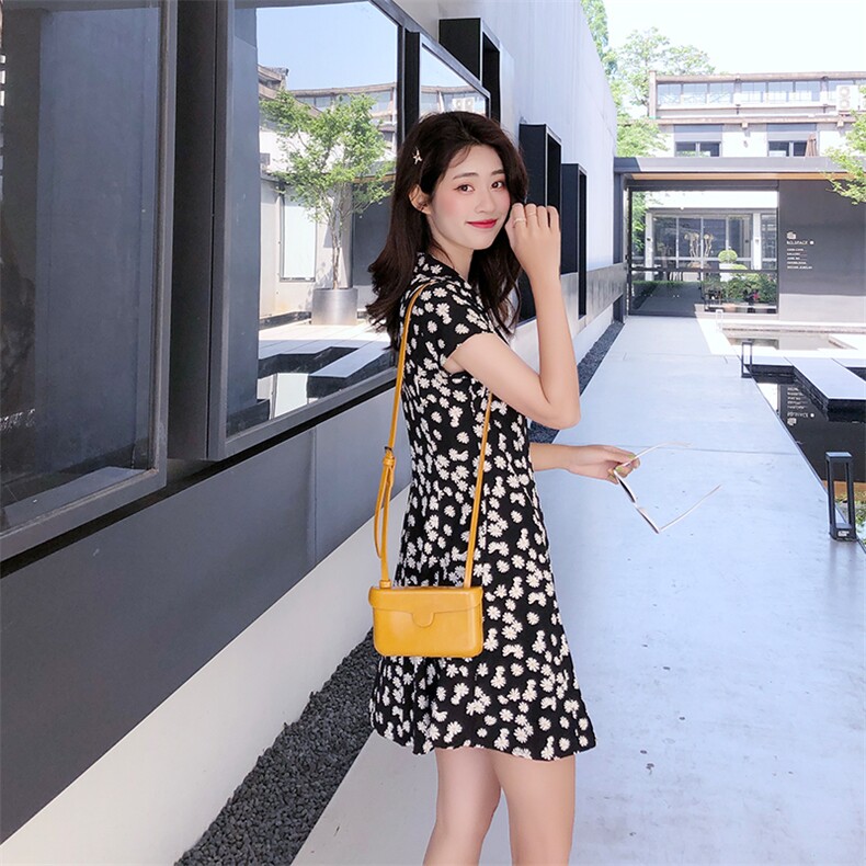 2021夏季新款小雏菊连衣裙浙宝292A货号T033,女装连衣裙,时倾STUDIO