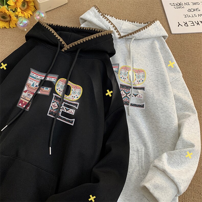 现货已做版权潮自主设计字母连帽宽松民族风卫衣WY29-P55控78，男装民族服装，星座205-5