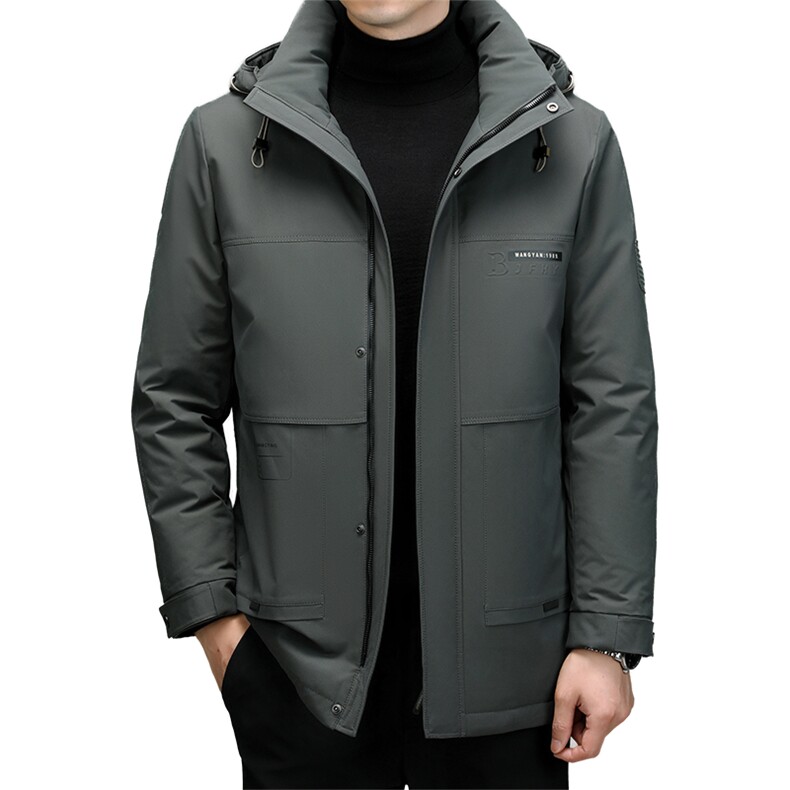 DF89472钱塘2020-2时尚休闲有帽百搭简约中年男士羽绒服P300,男装羽绒服,钱塘207-2
