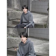纯色连帽毛衣韩版轻熟小众潮牌宽松休闲懒惰风针织衫外套LF03P60，男装针织衫/毛衣，电商D256-1(原A064-1)