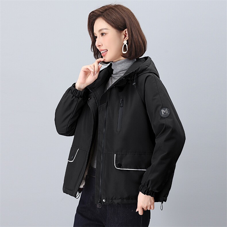 2025年冬季新款派克时尚休闲加绒加厚派克服,女装派克服,依恋蒂丝