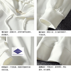WY2061-P40纯棉连帽卫衣男大码运动帽衫宽松薄外套男麒麟风，男装卫衣，电商A040A