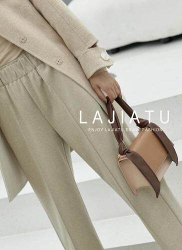 冬季新款呢料八分裤，女装，拉嘉图