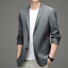西服男装春季宽松潮流上衣小西装中青年商务单西外套YL88206-P185图片