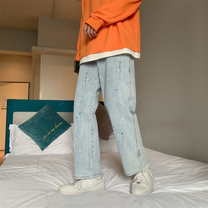 牛仔裤男宽松直筒裤N907P40图片