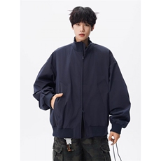 W10576-P60网图现货美式飞行夹克外套cleanfit高级感廓形棒球服，男装夹克，星座1608