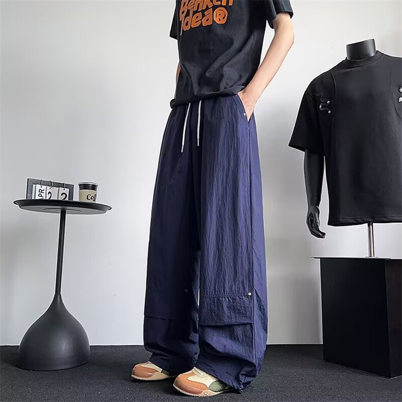 特大码胖mm美式多口袋速干工装裤女夏季冰丝裤子设计感显瘦休闲裤，男装工装外套，四季星座505