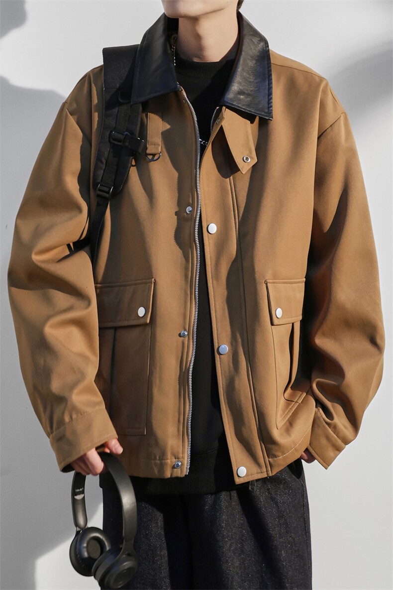 JK8863-P80L-9XL2025秋冬新款翻领夹克外套控138,男装夹克,星座109