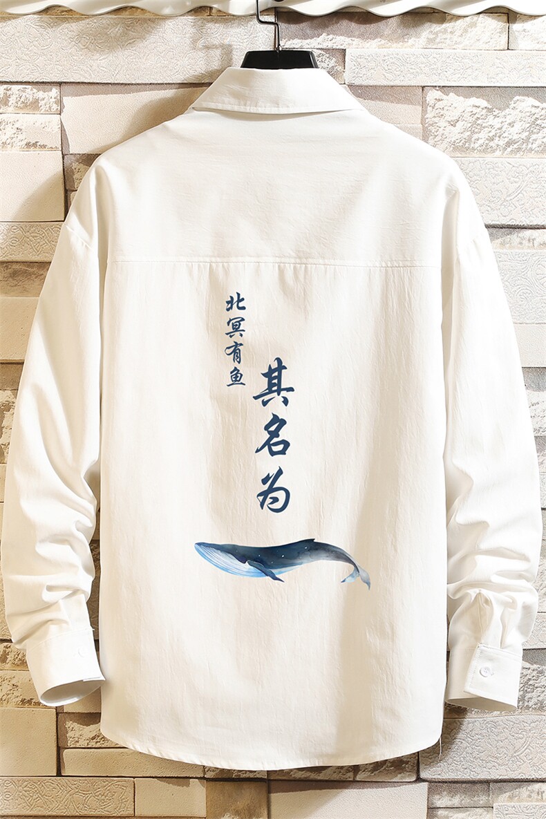CS15261-P38长袖衬衫男士大码宽松衬衣男寸衫砖墙,男装衬衫,电商A040A