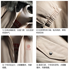 MM48237-P130冬季大毛领棉衣男士大码加厚棉袄男棉服网格，男装棉衣，电商A040A
