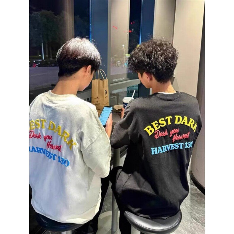 【有货】DAT46-1-特P35潮美式短袖t恤男女夏季潮牌字母情侣半袖,男装T恤,星座603-2