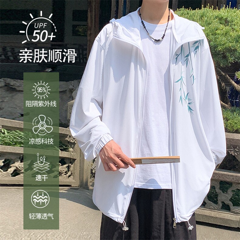 2024夏季新款港风外景大码成衣UPF50+M-5XHS24416-P60,男装夹克,电商A022