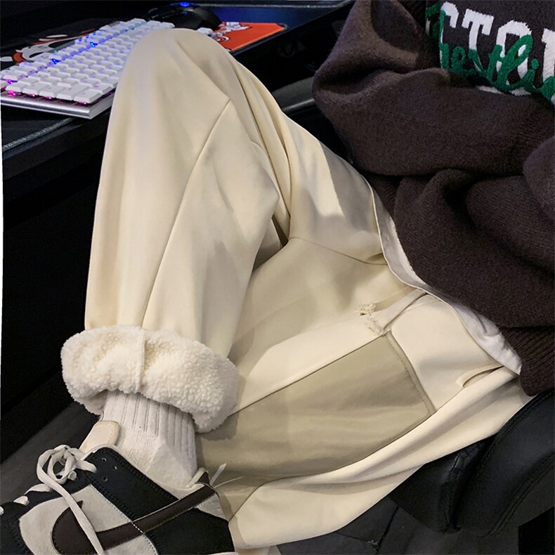 A102-HD1494TP45控价68宽松字母印花加绒加厚卫裤潮牌男休闲裤,男装休闲裤,电商A102-1