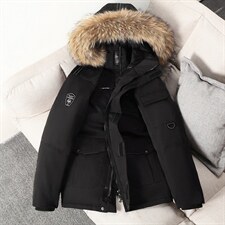 跑男现货主推款时尚韩版连帽中长款白鸭绒羽绒服R2021,男装羽绒服,星座301D-5(原星座1415）