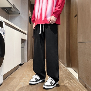 秋季大货高品质港风男士宽松直筒牛仔裤男G100-P35控价58图片